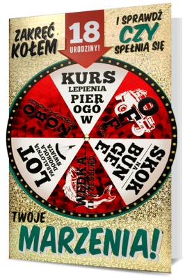 Opakowanie Karnet B6 Urodziny 18