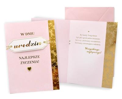 Opakowanie Karnet B6 Urodziny damskie