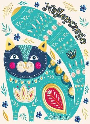 Opakowanie Karnet B6 Urodziny - Turkusowy