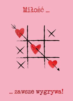 Opakowanie Karnet B6 Walentynki - Kółko i krzyżyk