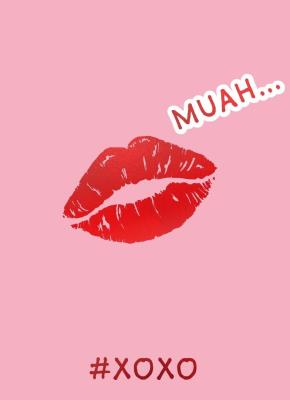 Opakowanie Karnet B6 Walentynki - Usta