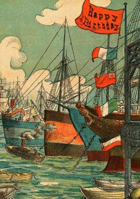 Opakowanie Karnet B6 z kopertą Urodziny Port