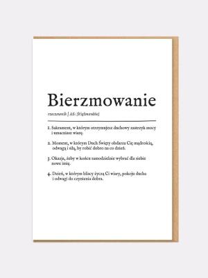Opakowanie Karnet Bierzmowanie