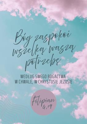 Opakowanie Karnet - Bóg zaspokoi