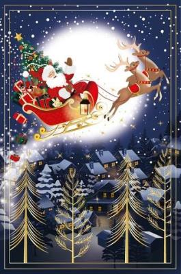 Opakowanie Karnet Boże Narodzenie - Flying Rudolph