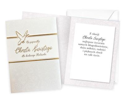 Opakowanie Karnet Chrzest