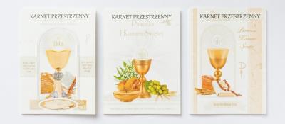 Opakowanie Karnet duży przestrzenny Komunia 14x20cm +koperta