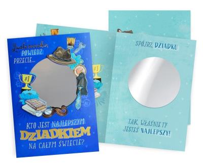 Opakowanie Karnet Dziadek lusterko