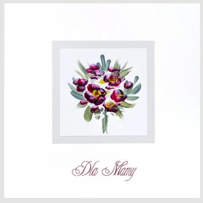 Opakowanie Karnet Dzień Matki kwadrat M02 - Bukiet kwiatów