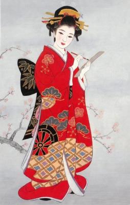 Opakowanie Karnet F23-01 Portret kobiety Pisarka