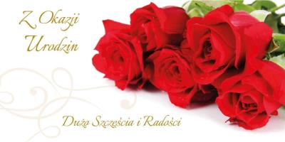 Opakowanie Karnet Flowers Urodziny wzór nr 6
