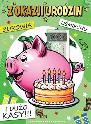 Opakowanie Karnet Grande Money Urodziny