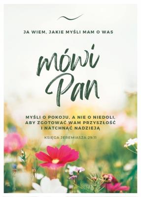 Karnet - Ja wiem, jakie myśli - kwiaty. Wydawca: Koinonia. SmakLiter.pl Opakowanie Karnet - Ja wiem, jakie myśli - kwiaty