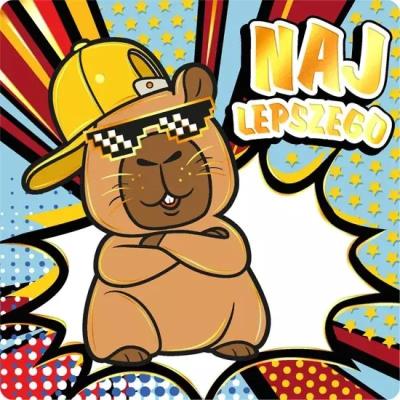 Opakowanie Karnet jednostronny Kapibara luzak