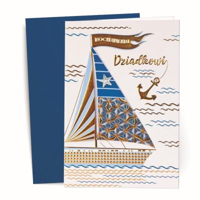 Karnet Kochanemu Dziadkowi. Wydawca: Kalpol. SmakLiter.pl Opakowanie Karnet Kochanemu Dziadkowi