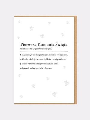 Opakowanie Karnet komunia