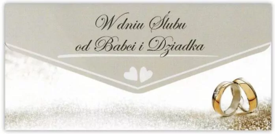 Karnet-koperta Ślub od Babci i Dziadka. Wydawca: Trend. SmakLiter.pl Opakowanie Karnet-koperta Ślub od Babci i Dziadka