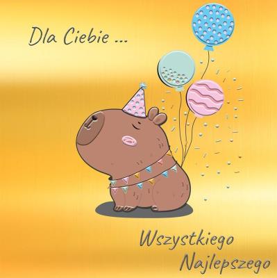 Opakowanie Karnet KW Kapibara dla ciebie