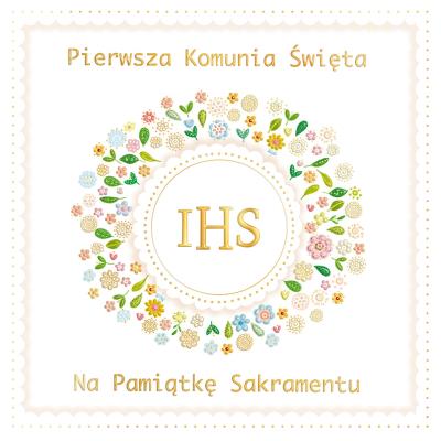 Opakowanie Karnet KW Komunia Wianek z koronką