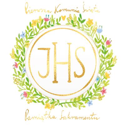 Opakowanie Karnet KW Komunia. Wianek z kwiatami