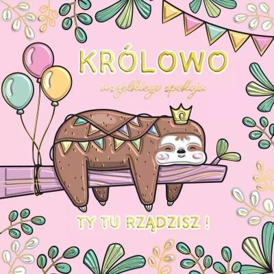 Opakowanie Karnet KW Leniwa królowa