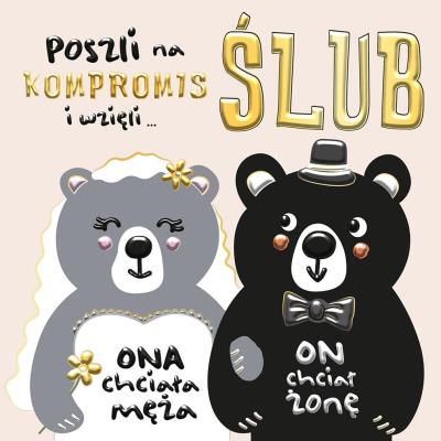 Opakowanie Karnet KW Ślub Miśki
