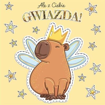 Opakowanie Karnet KW Urodziny - Kapibara gwiazda