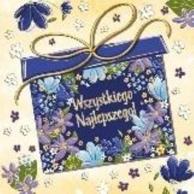 Karnet KW Urodziny - Prezent w kwiatach. Wydawca: Henry. SmakLiter.pl Opakowanie Karnet KW Urodziny - Prezent w kwiatach