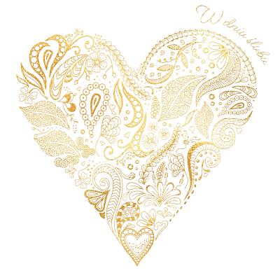 Opakowanie Karnet KWD z bilecikiem HS Ślub Serce