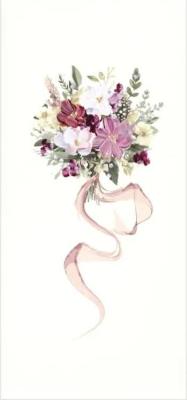 Opakowanie Karnet Kwiaty DL N15 - Bukiet kwiatów