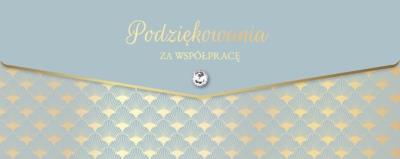 Karnet lux podziękowania za współpracę. Wydawca: Armin Style. SmakLiter.pl Opakowanie Karnet lux podziękowania za współpracę
