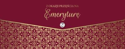 Karnet lux z okazji przejścia na emeryturę. Wydawca: Armin Style. SmakLiter.pl Opakowanie Karnet lux z okazji przejścia na emeryturę