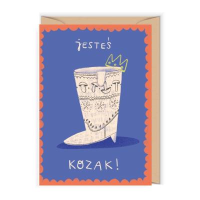 Opakowanie Karnet na pożegnanie Jesteś kozak!