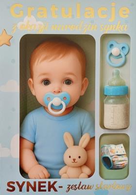 Karnet Narodziny chłopiec. Wydawca: YEKU. SmakLiter.pl Opakowanie Karnet Narodziny chłopiec