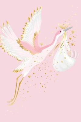 Opakowanie Karnet Narodziny - Pink Stork