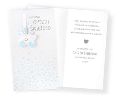 Opakowanie Karnet PM-222 Chrzest (niebieski)