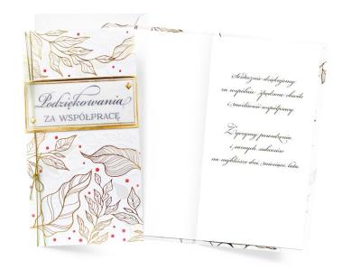 Opakowanie Karnet Podziękowania za współpracę