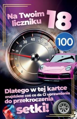 Opakowanie Karnet Prawo Jazdy 18 urodziny damskie