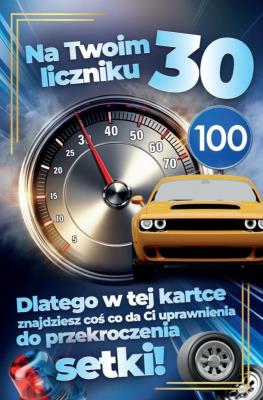 Opakowanie Karnet Prawo Jazdy 30 urodziny męskie