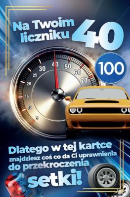 Opakowanie Karnet Prawo Jazdy 40 urodziny męskie