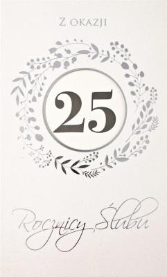 Opakowanie Karnet Rocznica 25 LW-02