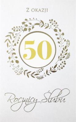 Opakowanie Karnet Rocznica 50 LW-03