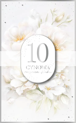 Opakowanie Karnet Rocznica Ślubu 10