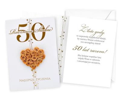 Opakowanie Karnet rocznica ślubu