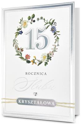 Opakowanie Karnet Rocznica ślubu 15