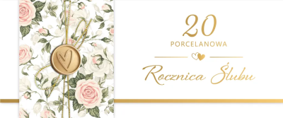 Opakowanie Karnet Rocznica Ślubu 20