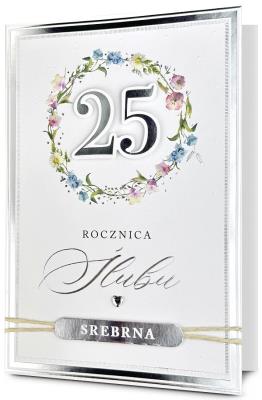 Opakowanie Karnet Rocznica ślubu 25