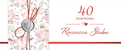 Opakowanie Karnet Rocznica Ślubu 40