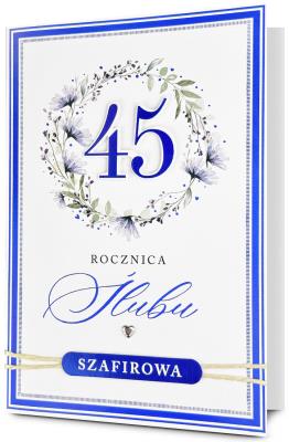 Opakowanie Karnet Rocznica ślubu 45