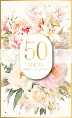 Opakowanie Karnet Rocznica Ślubu 50